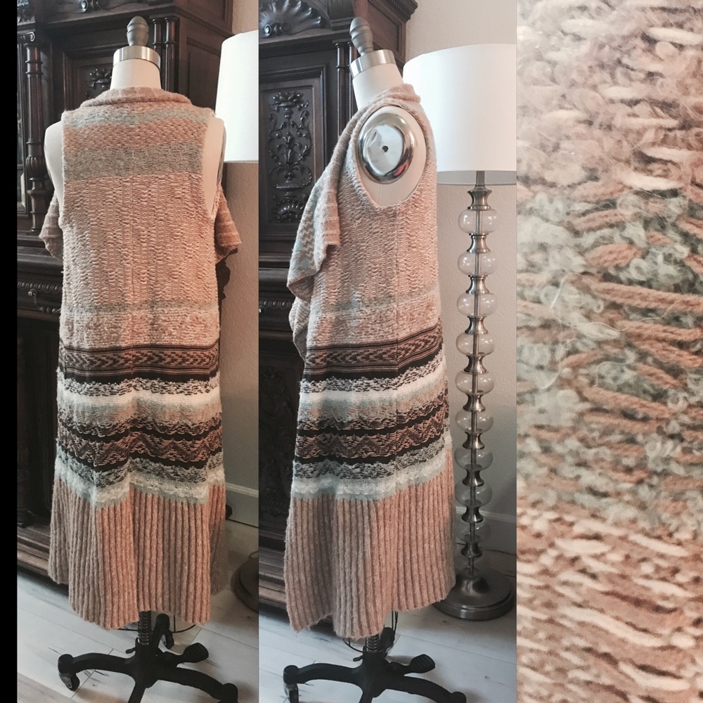ANTHROPOLOGIE excellent jacquard-knit vest! - Picture 4 of 6